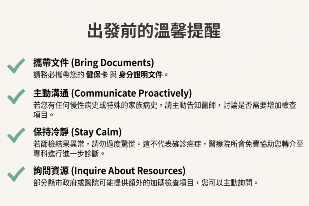 癌症篩檢資料準備