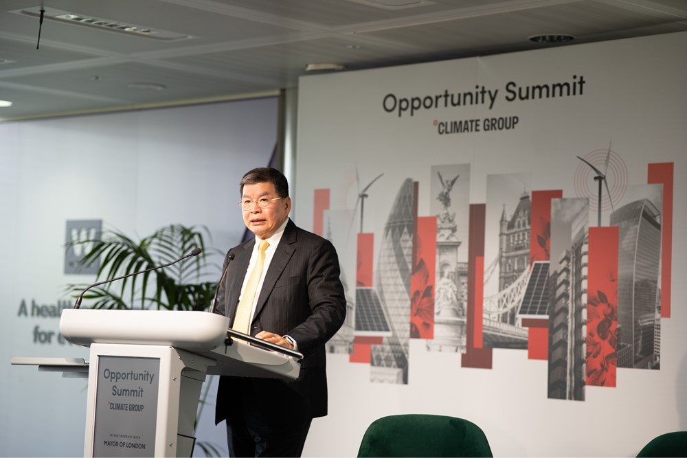 2026年國泰金控五度前進歐洲最大氣候盛會「倫敦氣候行動週」，總經理李長庚參與Opportunity Summit，分享國泰擴大能源轉型永續影響力的經驗，展現國泰金融集團的永續承諾。