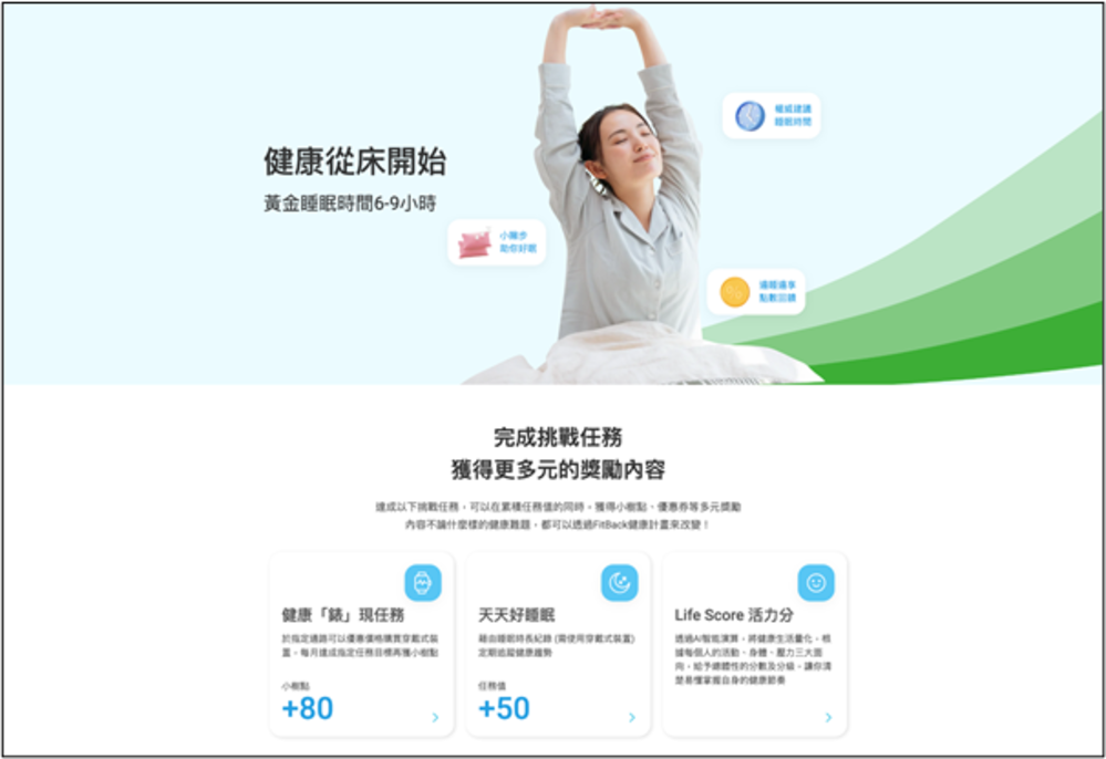 國泰人壽的 FitBack 健康吧 APP